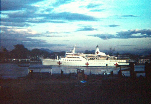 1969 09 Hospital Ship HOPE Leaving DaNang